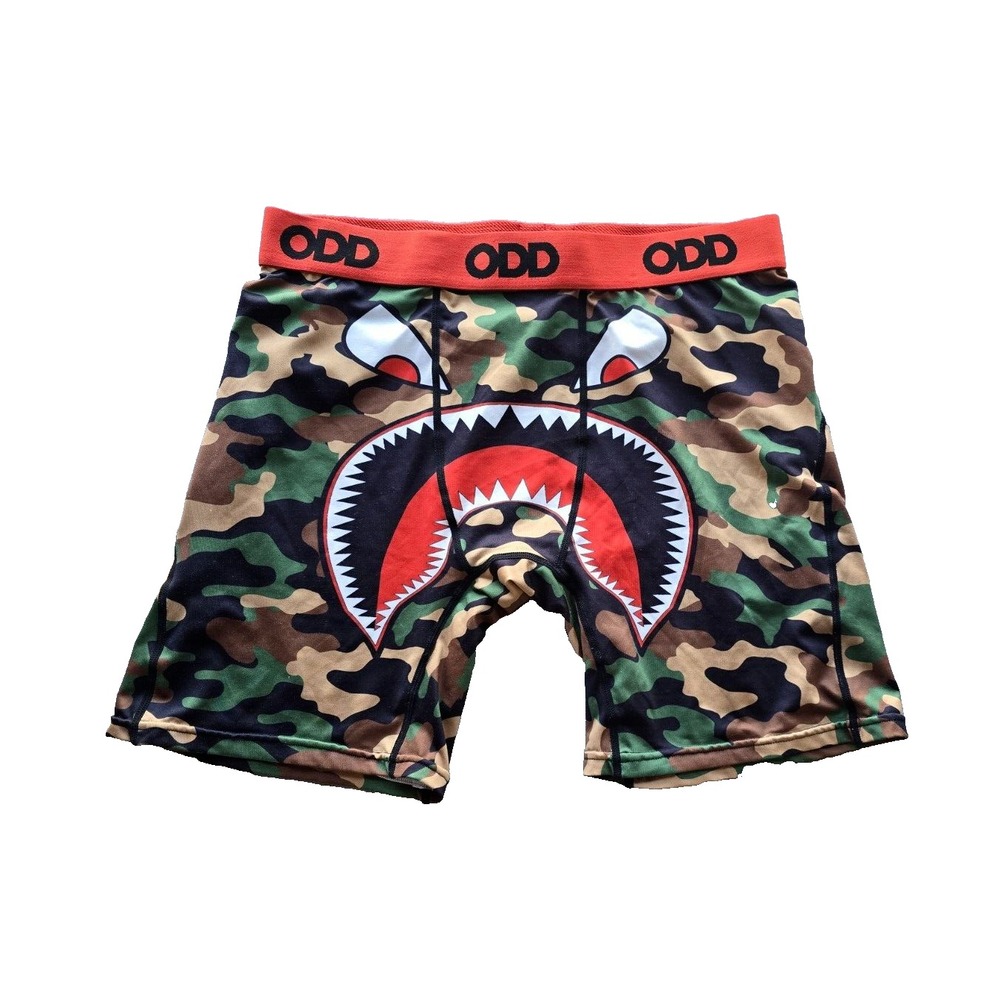 Mens ODD Underwear Boxer Briefs Camouflage Jungle Fun Size Large Camo
